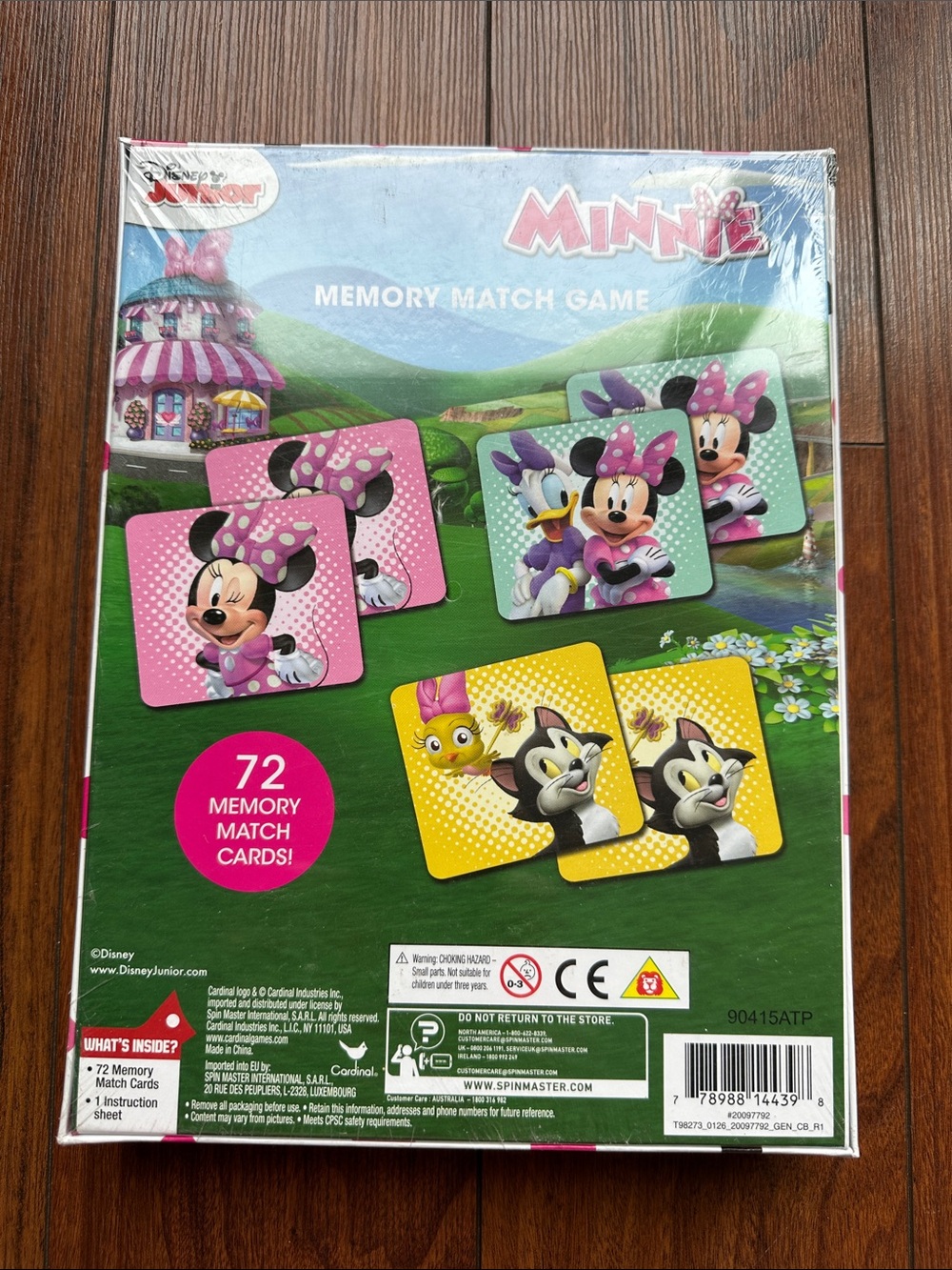 👧🏻👧🏻NWT Disney Minnie Memory Match Game - Pink, Yellow, Green, Black, White👧🏻👧🏻 - Picture 2 of 2